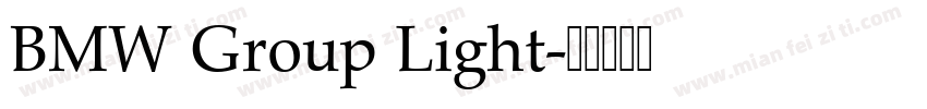 BMW Group Light字体转换